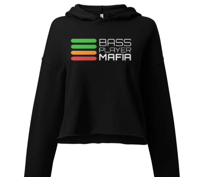 Hoodie Women's Black Crop