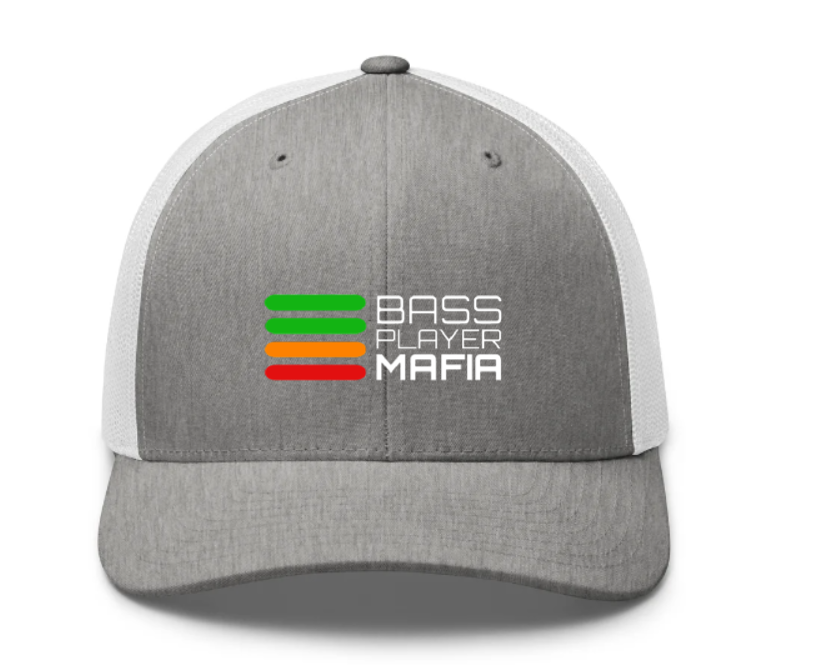 Hat Grey/White Trucker Main Logo