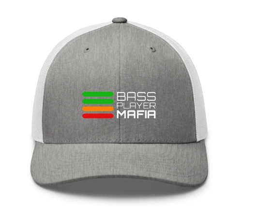 Hat Grey/White Trucker Main Logo