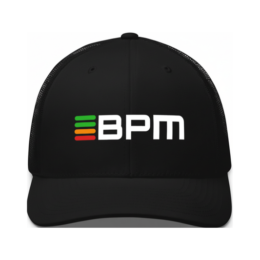 Hat Black Trucker Discreet Logo