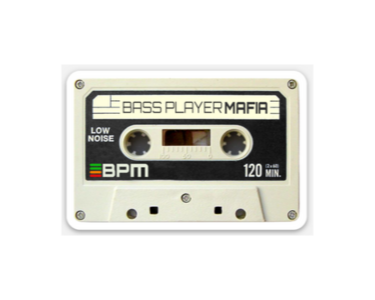 Sticker White Cassette Tape