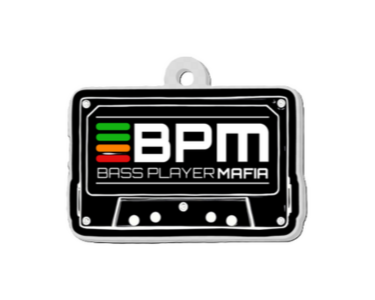 Keychain Black Cassette Tape